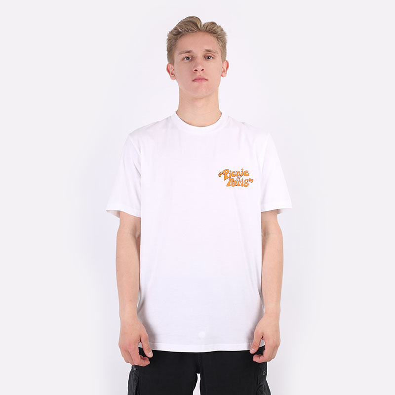 Мужская футболка Carhartt WIP S/S Picnic In Paris T-Shirt (I029932-white)  - цена, описание, фото 3